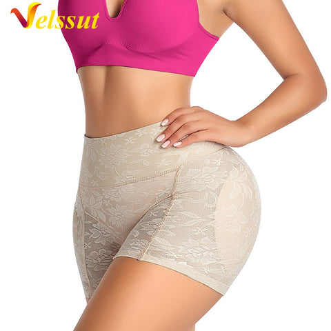 NINGMI Women High Waist Hip Enhancer Shorts for Ladies Butt Lifter Slimming Cotton Pad Shapewear Bodysuit Shaper Model Panties
