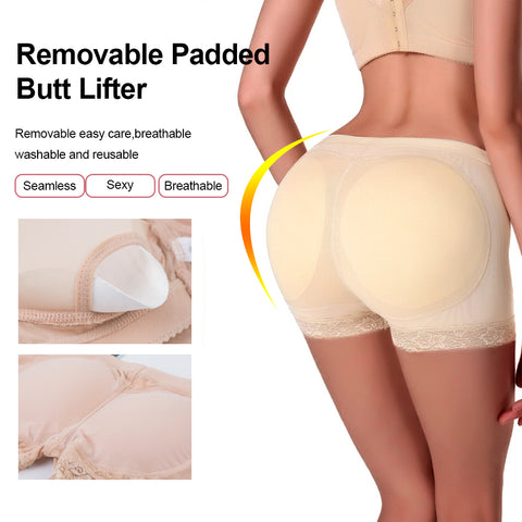 NINGMI Booty Padded Hip Enhancer Butt Lifter Control Panties Sexy Booty Panty Control Panties Underwear Lingerie Shapewear