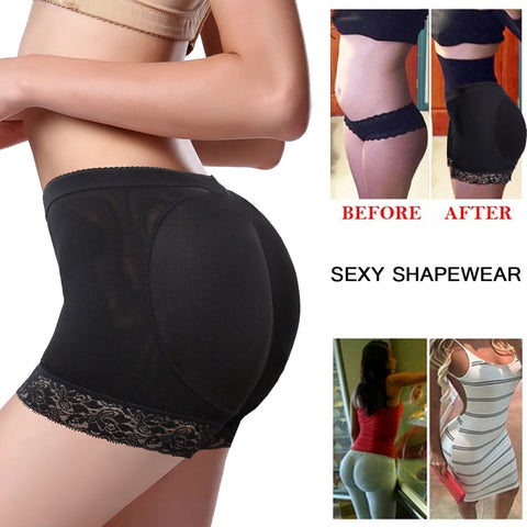 NINGMI Booty Padded Hip Enhancer Butt Lifter Control Panties Sexy Booty Panty Control Panties Underwear Lingerie Shapewear