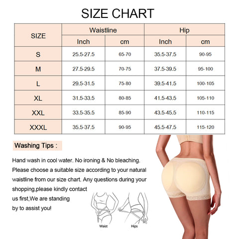 NINGMI Booty Padded Hip Enhancer Butt Lifter Control Panties Sexy Booty Panty Control Panties Underwear Lingerie Shapewear