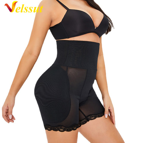 NINGMI Women High Waist Body Shaper Buttock Panties Booty Pad Slimming Seamless Butt Lifter Strap Sexy Hip Shapewear