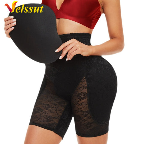 NINGMI Women High Waist Body Shaper Buttock Panties Booty Pad Slimming Seamless Butt Lifter Strap Sexy Hip Shapewear