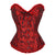 NINGMI Women Bodices Bustier Corset Sexy Waist Slimming Overbust Steampunk Tops Vintage