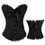NINGMI Women Bodices Bustier Corset Sexy Waist Slimming Overbust Steampunk Tops Vintage