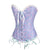 NINGMI Women Bodices Bustier Corset Sexy Waist Slimming Overbust Steampunk Tops Vintage