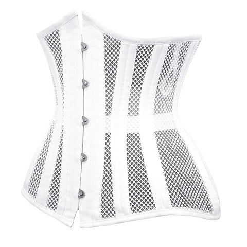 NINGMI Women Gothic Corset Sexy Underbust Corset Top Curve Shaper Breathable Slimming Belt Waist Trainer