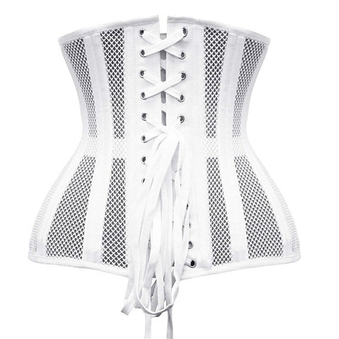 NINGMI Women Gothic Corset Sexy Underbust Corset Top Curve Shaper Breathable Slimming Belt Waist Trainer