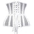 NINGMI Women Gothic Corset Sexy Underbust Corset Top Curve Shaper Breathable Slimming Belt Waist Trainer