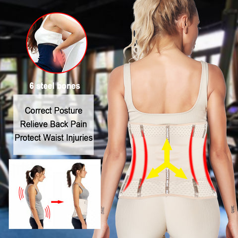 Waist Trainer Corset Fitness Trimmer Belt Slimming Body Shaper for Weight Loss Sauna Sweat Girdle Workout Fat Burn Fajas by NINGMI
