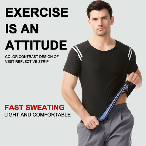 Men Hot Sweat Sauna Vest Waist Trainer Slimming Body Shapers Fajas Shapewear Corset Gym Underwear Fat Burn Slim Tank Top by NINGMI