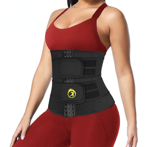 Women Sauna Band Waist Trainer Sweat Belt Weight Loss Waist Cincher Slimming Body Shaper Corset Girdle Neoprene Strap Gym by NINGMI