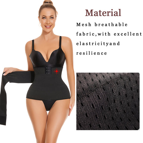 Sweat Wrap Waist Trainer for Women Cincher Trimmer Belly Belt Girdle Corset Body Shaper Slimming Band Fat Burner Strap by NINGMI