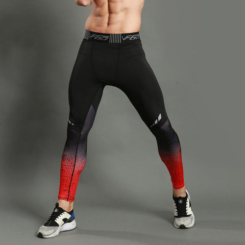 NINGMI Running  Athletic Tights Soccer Trousers Tracksuit Marathon Running Pants Men Running Tights Compression Basketball Tights