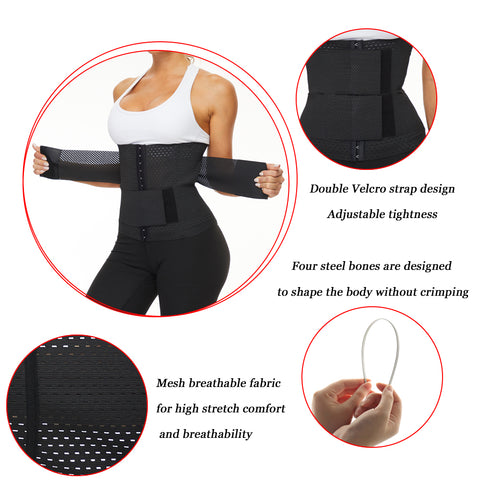 Woemns Waist Trainer Corset Trimmer Belt Slimming Body Shaper Belly Reduction Sauna Hot Sweat Girdle Workout Lose Weight by NINGMI