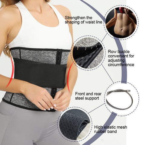 Waist Trainer Corset for Weight Loss Women Sports Belts Body Shaper Tummy Waists Cincher Slimming Shapers Belt Shapewear by NINGMI