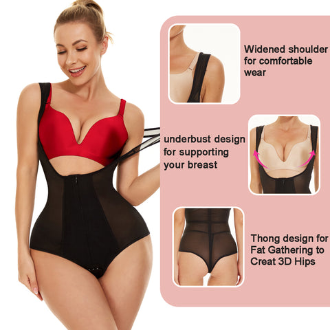 Body Shapewear Panties Women Firm Tummy Control Bodysuit Belly Shaper Panties Body Shaper Sexy Slimming Underwear by NINGMI