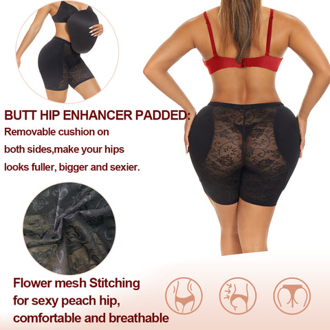 NINGMI Women Butt Lifter Body Shaper Underwear Shorts Women Control Paded Panties Hip Enhancer Waist Trainer Shapwear Lingerie