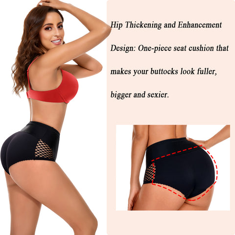 Butt Lifter Panties Hip Shapewear for Women Fake Booty Ass Sexy Body Shaper Hip Enhancer Push Up Shaper Panties by NINGMI