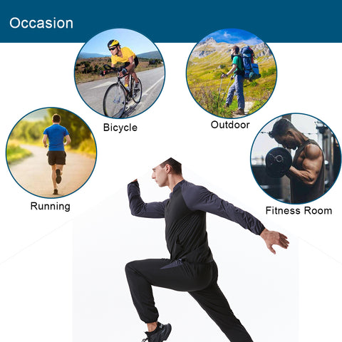 Yoga Top Men HOT Shirts Sport Jacket with Long Sleeve Fitness Tight Weight Loss Neoprene Sauna Waist Trainer Body Shapers by NINGMI