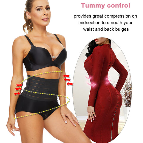Maternity Waist Trainer Body Shaper Underwear High Waist Slimming Butt Lifter Thong Weight Loss Seamless Women Panties by NINGMI