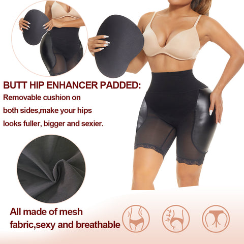 NINGMI Women Butt Lifter Shapewear Panties Women Body Shaper Hip Enhancer Shaper Panties High Waist Belly Shaper Underwear
