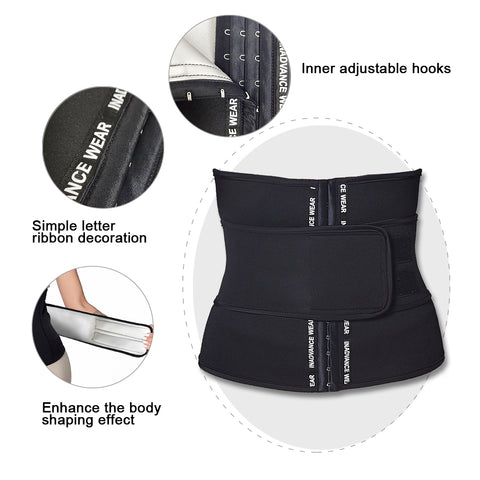 Sauna Belt Waist Trainer for Women Weight Loss Neoprene Sweat Girdle Waist Cincher Slimming Corset Fat Burner Body Shaper by NINGMI