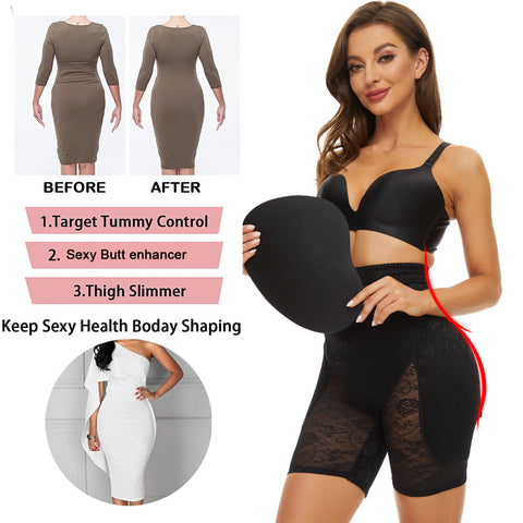 Hip Shapewear Panties Women Butt Lifter Hip Pad Panties Sexy Body Shaper Push Up Panties Shapewear Pad Panties by NINGMI