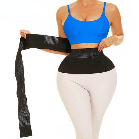 Women Waist Trainer for Slimming Bandage Wrap Weight Loss Belt Band Fajas Waist Cincher Trimmer Fat Burner Body Shaper by NINGMI