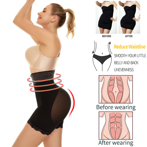 Women High Waist Body Shapewear Panties Butt Lifter Tummy Control Panties Seamless Postpartum Belly Shaper Drop Shipping by NINGMI