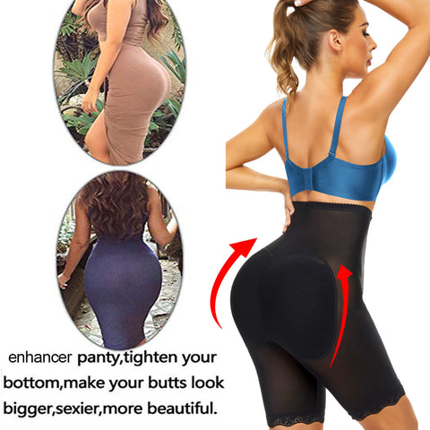 NINGMI Women Butt Lifter Panties Slimming Pants Waist Trainer Body Shaper Shapewear Tummy Control High Waist Shorts