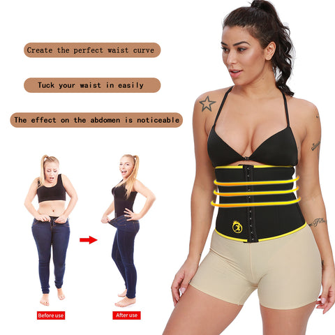 Women Waist Trainer Weight Loss Waist Cincher Trimmer Sauna Belly Belt Neoprene Slimming Wrap Body Shaper Sweat Gridle by NINGMI