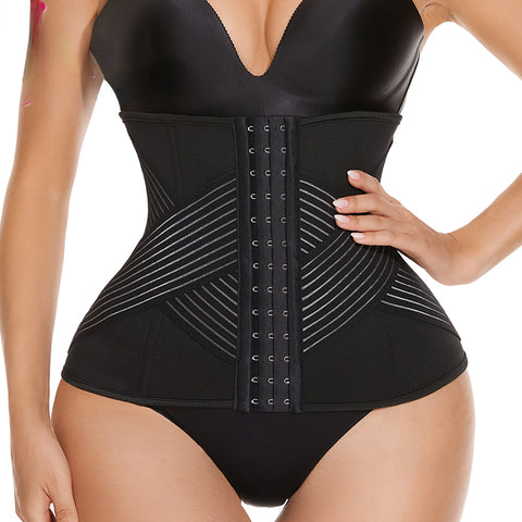Waist Trainer Corset Women Fat Burning Sauna Belt for Weight Loss Firm Support Waist Cincher Fitness Slimming Belt by NINGMI