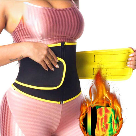 Waist Trainer for Women Sauna Belt Weight Loss Waist Cincher Slimming Body Shaper Corset Sweat Girdle Neoprene Band Sport by NINGMI