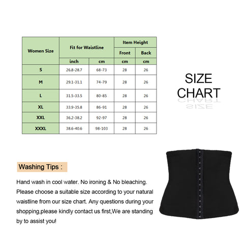 Sauna Band Waist Trainer for Women Weight Loss Sweat Girdle Waist Cincher Slimming Corset Belly Control Body Shaper by NINGMI