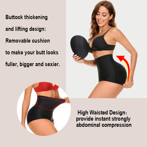 Butt Lifter Shapewear Panties Hip Shapewear for Women Sexy Body Shaper Push Up Panties Hip Enhancer Shaper Panties by NINGMI