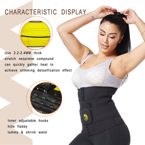 Waist Trainer Body Shaper Waist Trimmer Shaperwear Belt Women Slimming Tummy Control Belts Corset Sports Girdle Neoprene by NINGMI