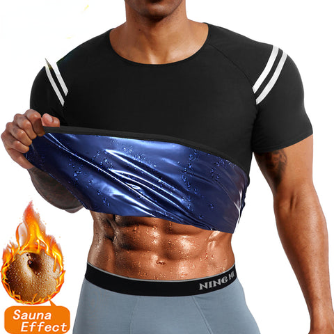 Men Hot Sweat Sauna Vest Waist Trainer Slimming Body Shapers Fajas Shapewear Corset Gym Underwear Fat Burn Slim Tank Top by NINGMI