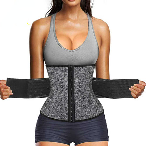 Women Waist Trainer Body Shaper Neoprene Sauna Sweat Workout Slimming Sheath Modeling Trimmer Belt Weight Loss Corset by NINGMI