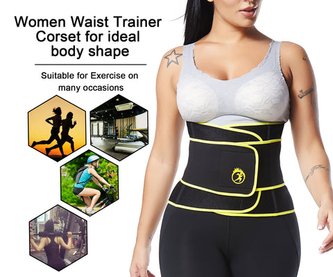 Sweat Belt for Women Waist Trainer Weight Loss Waist Cincher Trimmer Belly Girdles Neoprene Band Slimming Body Shaper by NINGMI