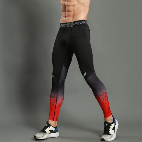 NINGMI Running  Athletic Tights Soccer Trousers Tracksuit Marathon Running Pants Men Running Tights Compression Basketball Tights