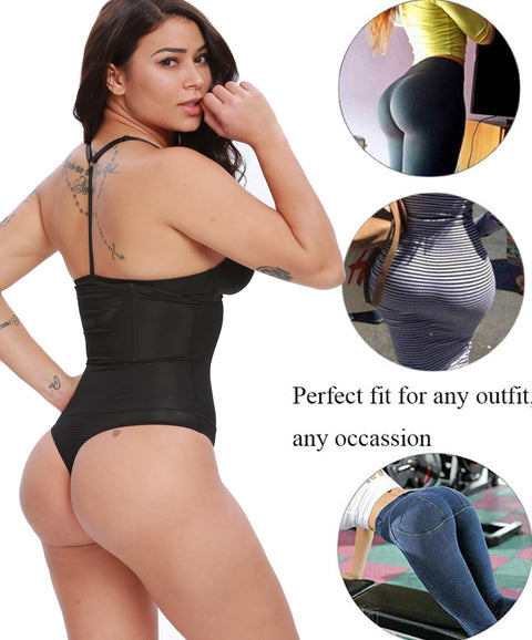 Women Body Shaper Thong Panties High Waist Trainer Cinchers Shapewear Fajas Slimming Tummy Control Butt Lifter Underwear by NINGMI