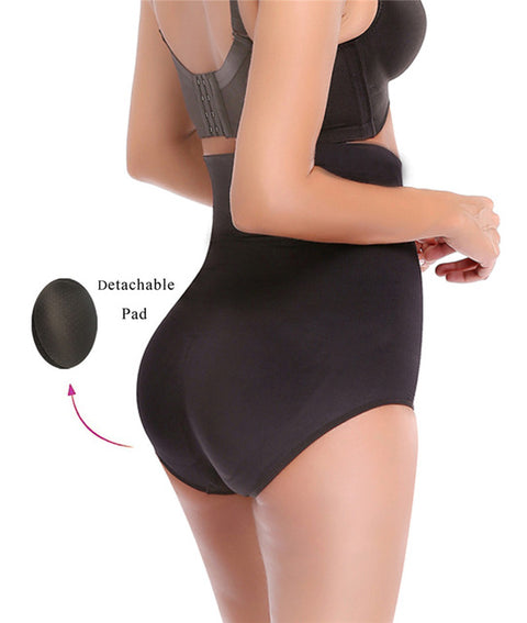 NINGMI Women Paded Hip Enhancer Butt Lifter Waist Trainer Shapewear Wedding Body Modeling Tummy Control Panties Slimming Shaper