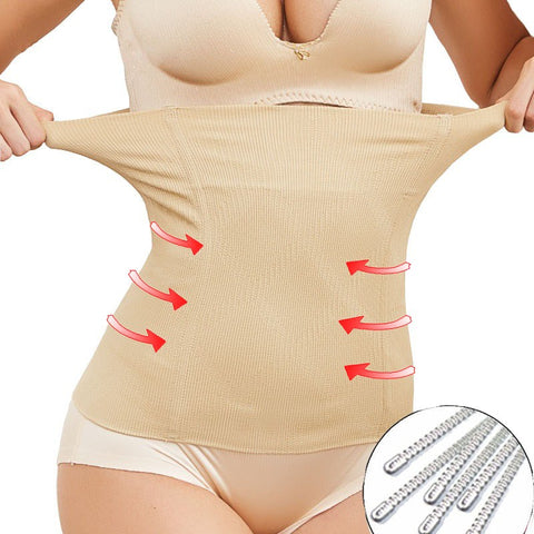 NINGMI Women Modeling Belt Waist Trainer Slimming Wedding Body Shaper Postpartum Belly Band Pulling Underwear Long Torso Corset