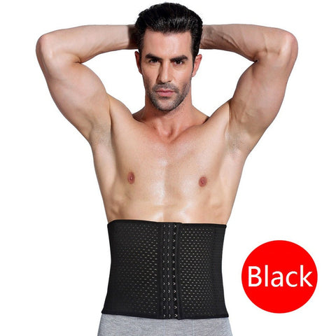 NINGMI Mens Slimming Belt Waist Trainer Party Pulling Underwear Strap Corsets Males Modeling Body Shapers Tummy Trimmer Cincher