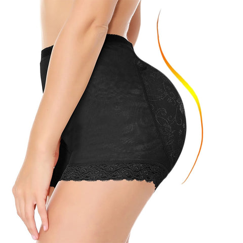 NINGMI Butt Lifter Hip Enhancer Women Sexy Big Ass Pad Control Panties Hot Shapers Mid-waist Trainer Body Shaper Short Shapewear