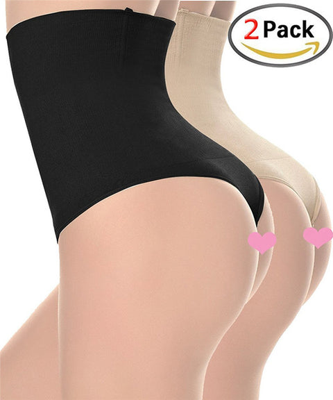 NINGMI Women Butt Lifter Slimming Tummy Control Panties Wedding Dress G-string Body Shaper High Waist Trainer Sexy Thong Knicker