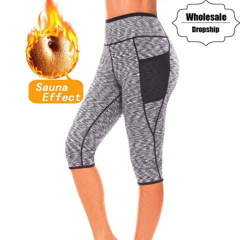 NINGMI Hot Pants Women Butt Lifter Control Panties Body Shaper Waist Trainer Sweat Sauna Neoprene Short Legging Slim Pant Capris