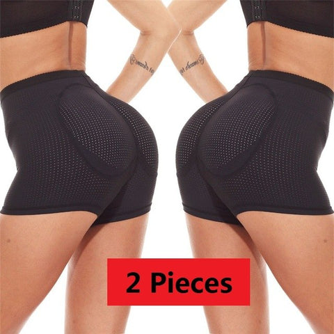 NINGMI Women Fake Buttock Briefs Butt Lifter Padded Control Panties Sealess Hip Enhancer Sexy Underwear Boyshort Hot Body Shaper