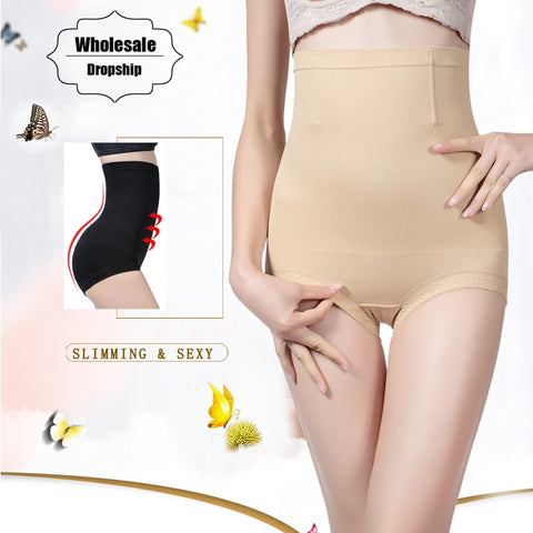 NINGMI Women Control Panties High Waist Trainer Slimming Pant Sexy Underwear Bodysuit Body Shaper Seamless Shapewear Butt Lifter
