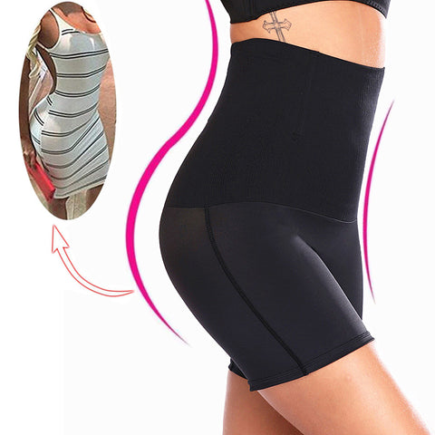 NINGMI High Waist Trainer Women Control Panties Seamless Tummy Belly Body Shaper Slimming Pant Butt Lifter Sexy Underwear Briefs